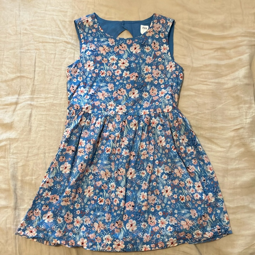 EUC Sleeveless Floral Print GAP Dress Size 6-7